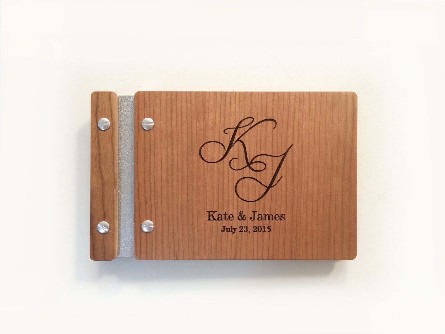 Monogram Wedding Guest Book