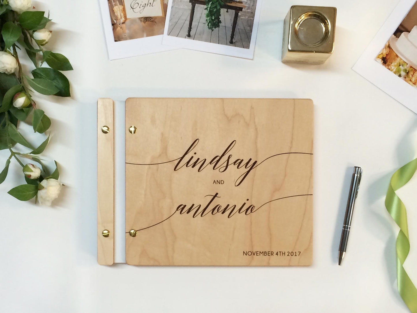 Wedding Guest Book - Custom Photo Booth Album for Boho Weddings