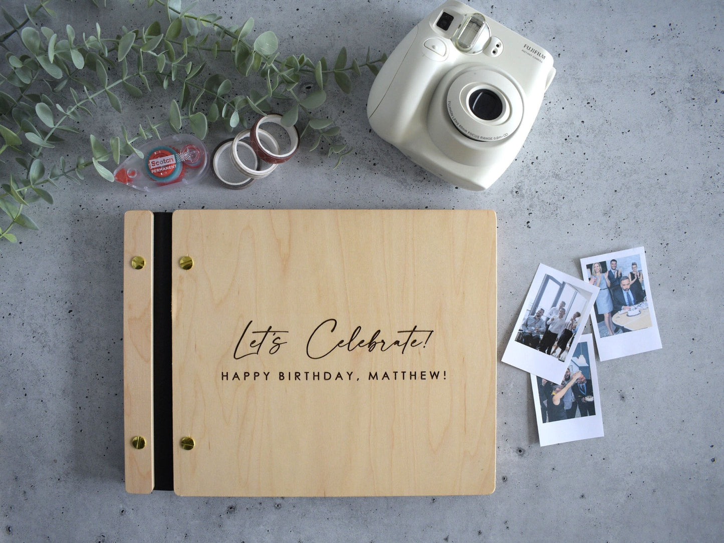 Let's Celebrate Birthday Gift Birthday Guest Book Photo book