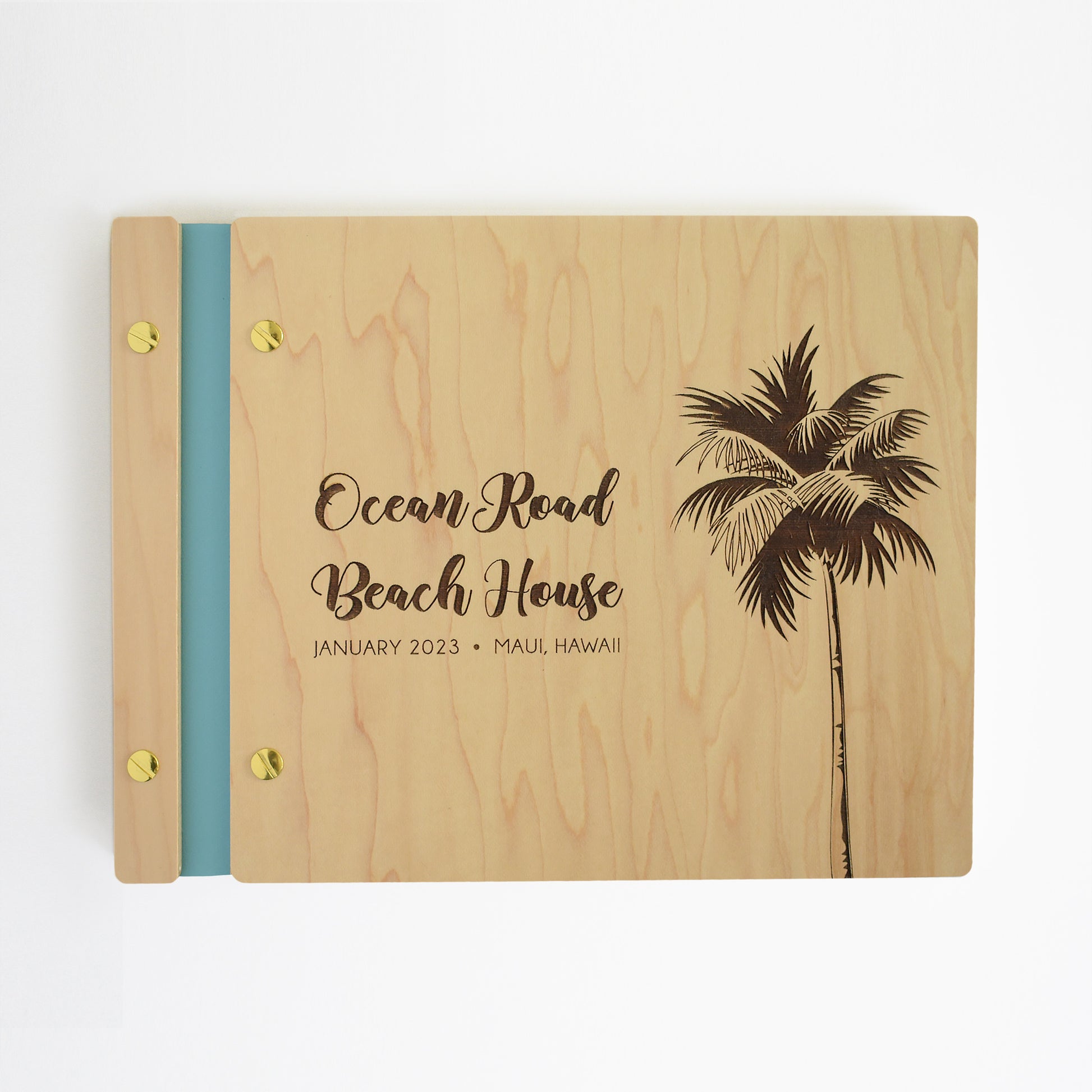 Custom Guest Book for Beach House, Beach Vacation Rental House